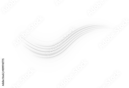Glowing silver light ribbons twist smoothly, forming elegant motion paths with minimal modern glow. png