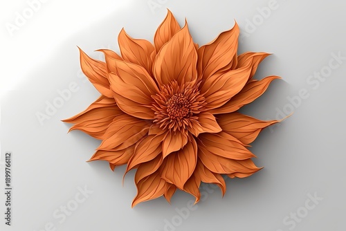 abstract floral sclupture background with flowers 