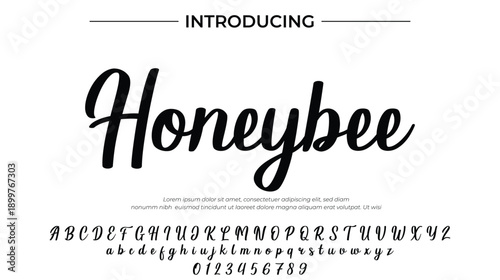 Honeybee - Elegant Script Font for Smooth Handwritten Design and Creative Typography