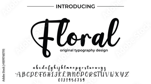 Floral - Elegant Script Font for Smooth Handwritten Design and Creative Typography