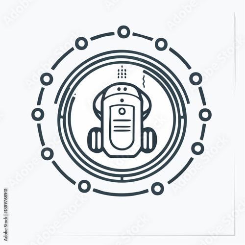 スマート家電のIoT接続イメージ ベクターのテクノロジーアイコン