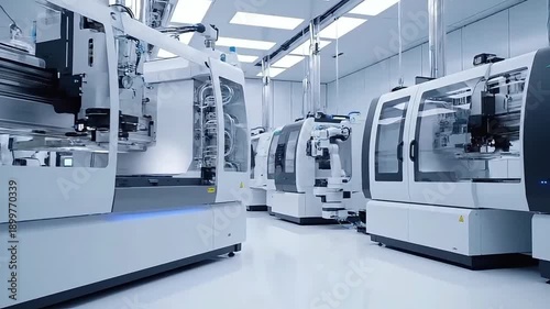 Modern Manufacturing Facility with Advanced Machinery.