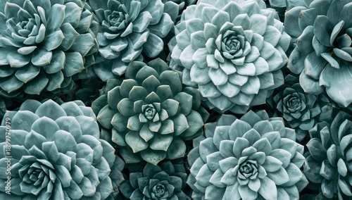 Close-up View of Various Succulents in a Garden Setting During Daylight Hours