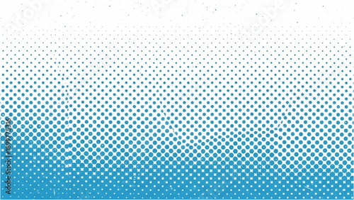 Gradient halftone pattern transitioning from white to blue in a dotted texture