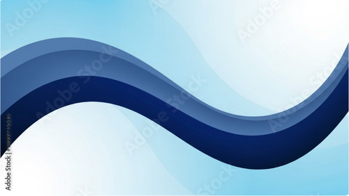 Wavy blue lines flowing smoothly across a gradient background from a top viewpoint