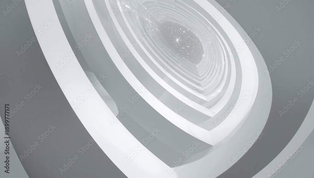 Fototapeta premium Shapes and Lines in Blue Tones Create a Smooth Surface in a Simplified Design