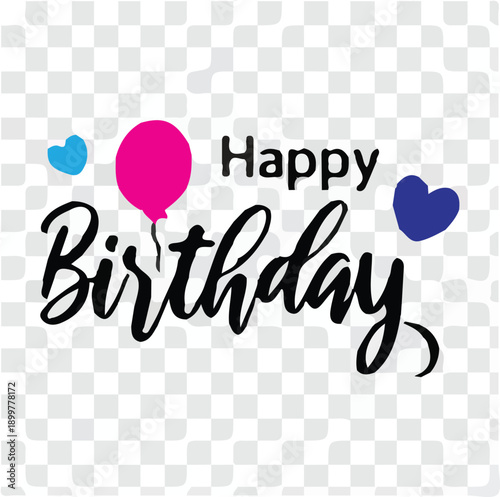 happy birthday greeting card vector