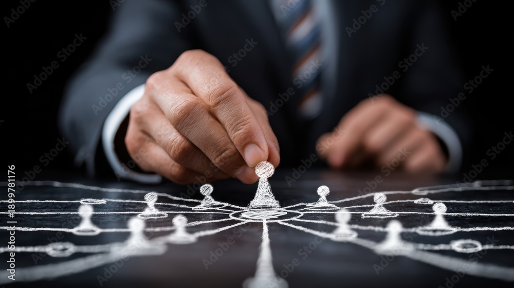 Naklejka premium Leads organizations through future-oriented planning, cross-functional alignment, and high-stakes decision-making that defines competitive advantage.