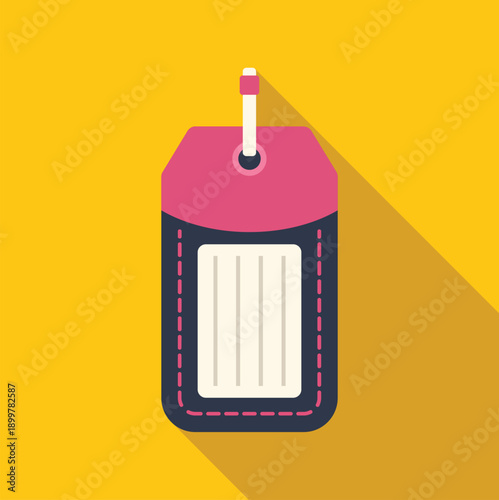 Luggage tag presenting traveler identification for securing belongings