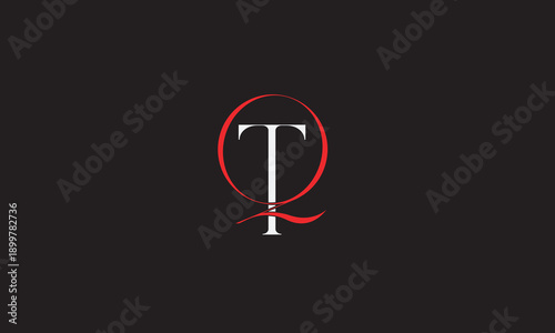 QT, TQ, Q, T Abstract Letters Logo Monogram
