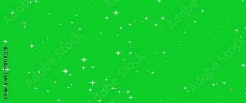 Glitter star sparkle animation on green screen, Ultra HD 4K Party 3D animation video, twinkle white glitter dust for festive party, holiday party, christmas, birthday celebration concept.