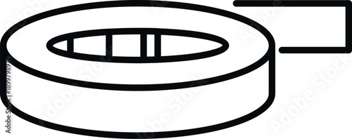 Adhesive tape roll showing sticky office supply for various fixing needs