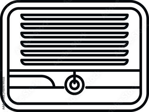 Electric radiant convection heater generating comfortable warmth in a room