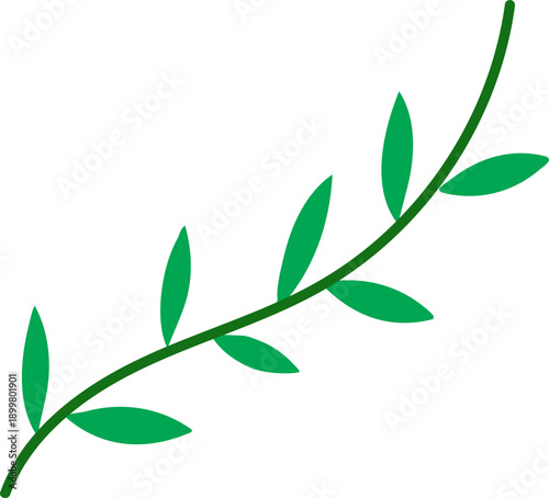 green leaves branch