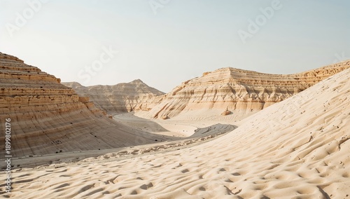 Layers of Sand and Texture Found in a Desert Setting During Daylight Hours