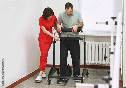 Fotografie Physical therapy rehabilitation concept