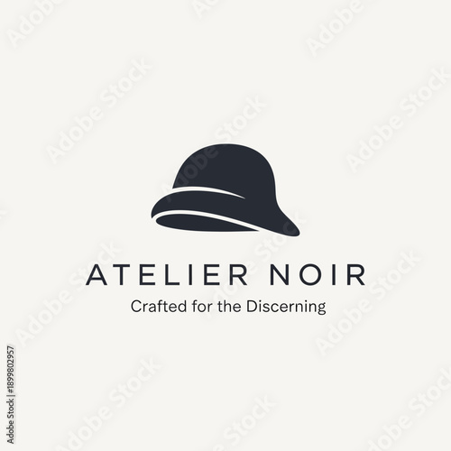 Black Hat Fashion Luxury Branded Logo Design.
