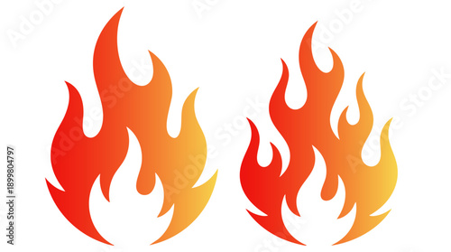 Flame fire border frame silhouette template vector illustration clipart