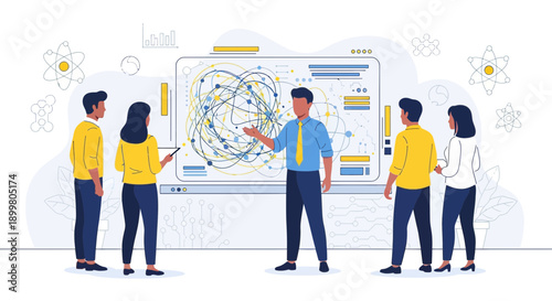 Teamwork for complex problem solving and analysis in a scientific research environment involving