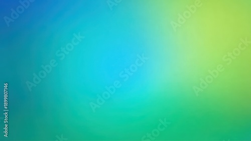 Foto Gradient background blending blue green turquoise and lime shades, for fresh des