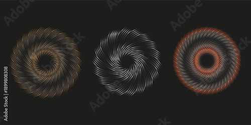 Gold, silver and bronze metal circle frames 3d vector realistic illustration. First, second and third place medals or buttons isolated on white background. Certified. Quality blank, empty badge set.