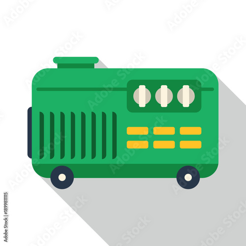 Green portable generator providing backup electric power