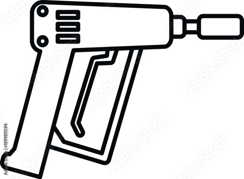 Rivet gun power tool for construction, repair, and fastening work