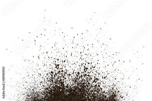  mud splash isolated transparency background.