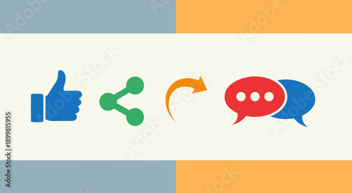 Social Media Engagement Icons