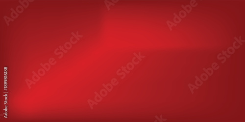 Abstract red gradient background, light and shadow on the backdrop with dimensions, hot tone wall with intense color, horizontal wallpaper.