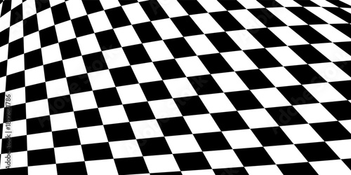Chessboard Background Black and white chess or draughts board isolated vector eps10.