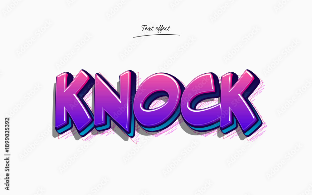 Obraz premium Sketch Art Style Text Effects Editable 