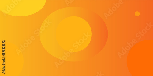 Abstract orange background with circles. Vector illustration