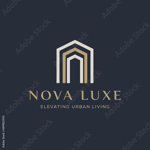 Luxury Logo Design with Geometric Shapes.