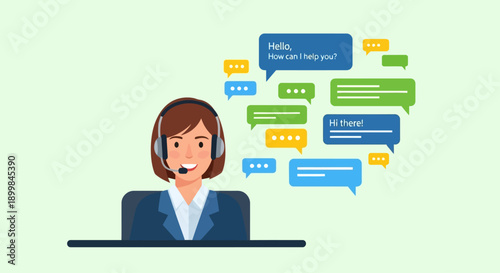 Customer Support Agent at Work