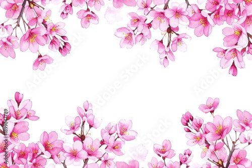 Wallpaper Mural Animated watercolor flower background. A beautiful Animation Torontodigital.ca