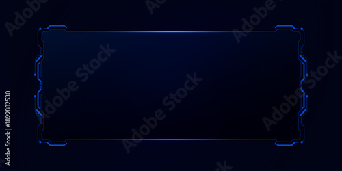 Sci fi futuristic user interface, HUD template frame design, Technology abstract background	
