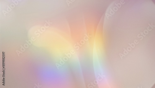 Blending abstract pastel gradient and light bands in studio backdrop, showing soft bokeh shapes