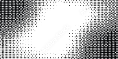 Abstract network connection structure with glowing green and cyan nodes and lines forming a digital web border at the top with vector illustration