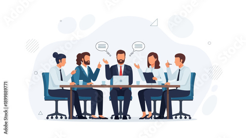 Diverse Business Team Collaborating in Meeting Room, Discussing Ideas