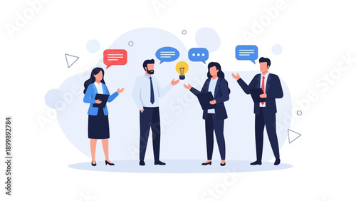 Business Meeting Discussion and Brainstorming Idea