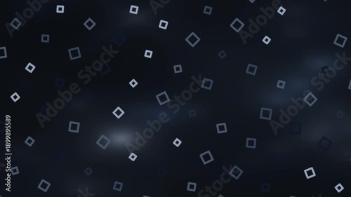 Exploring Abstract Digital Squares in a Dark Blur