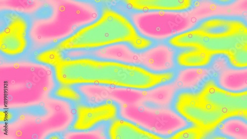 Exploring Colorful Abstract Patterns in a Soft Liquid Motion