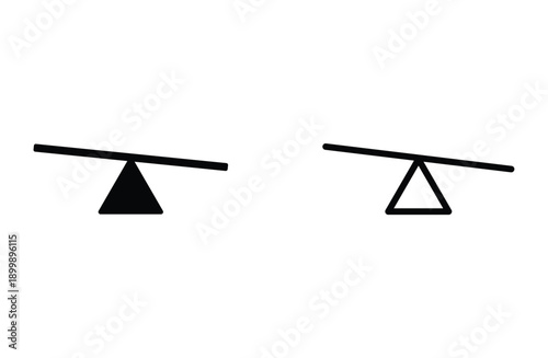 seesaw vector icon for web design 