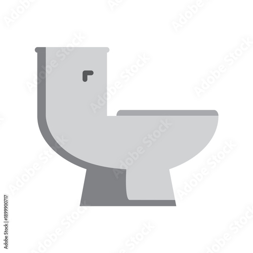 Sitting toilet vector