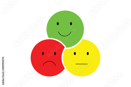 Positive feedback, World Mental Health Day, satisfaction icon, excellent review results, customer ratings of product experience or quality, survey.