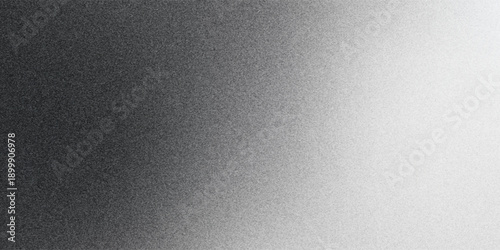 Grey gradient grain texture background gray black white monochrome smooth grainy backdrop design copy space eps10