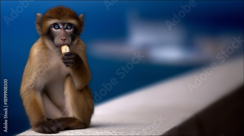 Monkey on the Rock of Gibraltar.