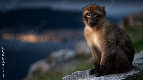 Monkey on the Rock of Gibraltar.