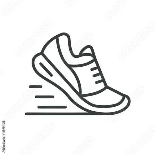 Flexible shoe icon editable file .eps